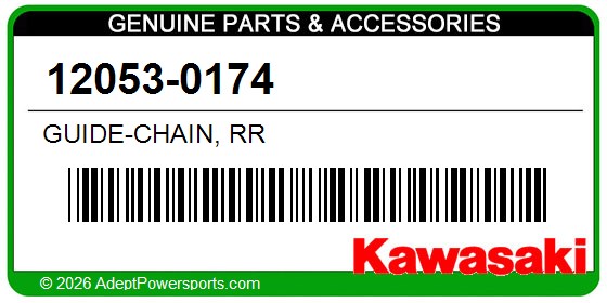 Kawasaki 12053-0174 Guide-Chain, Rr