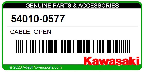 Kawasaki 54010-0577 Cable, Open