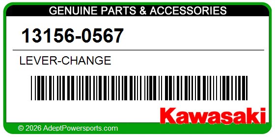 Kawasaki 13156-0567 Lever-Change