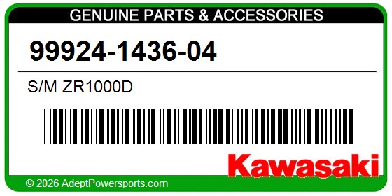 Kawasaki 99924-1436-04 S/M Zr1000d