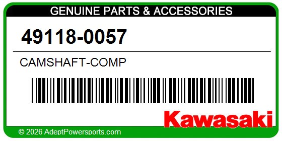 Kawasaki 49118-0057 Camshaft-Comp