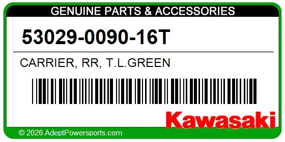 Kawasaki 53029-0090-16T Carrier, Rr, T.L.Green