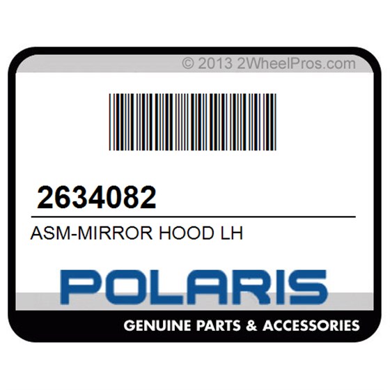 Polaris 2634082 Asm-Mirror Hood Lh