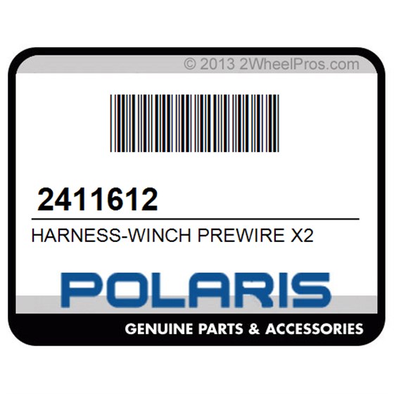Polaris 2411612 Harness-Winch Prewire X2