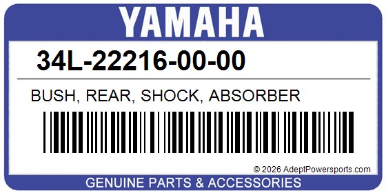 Yamaha 34L-22216-00-00 Bush, Rear, Shock, Absorber