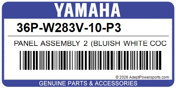 Yamaha 36P-W283V-10-P3 Panel Assembly 2 (Bluish White Cocktail 1)