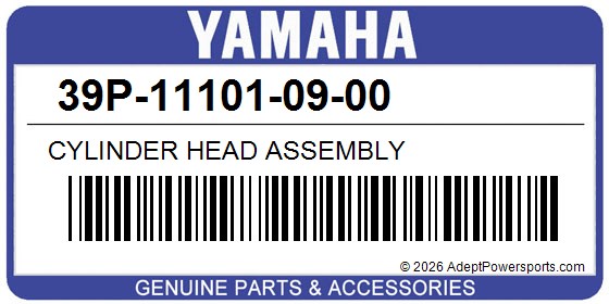 Yamaha 39P-11101-09-00 Cylinder Head Assembly