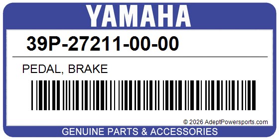 Yamaha 39P-27211-00-00 Pedal, Brake