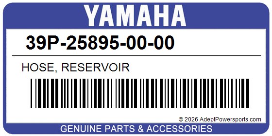 Yamaha 39P-25895-00-00 Hose, Reservoir