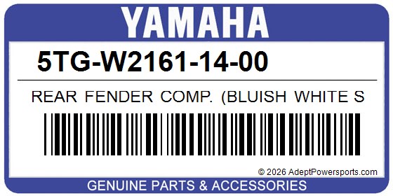 Yamaha 5TG-W2161-14-00 Rear Fender Comp. (Bluish White Solid 1)