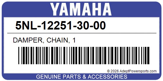Yamaha 5NL-12251-30-00 Damper, Chain, 1