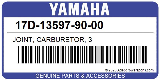 Yamaha 17D-13597-90-00 Joint, Carburetor, 3