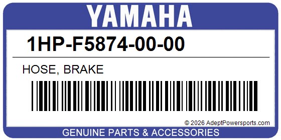 Yamaha 1HP-F5874-00-00 Hose, Brake