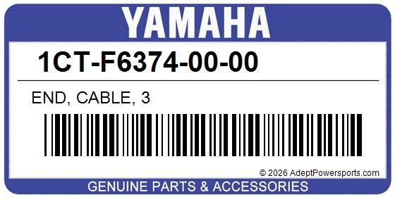Yamaha 1CT-F6374-00-00 End, Cable, 3
