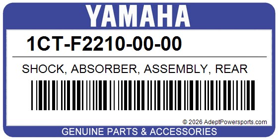 Yamaha 1CT-F2210-00-00 Shock, Absorber, Assembly, Rear