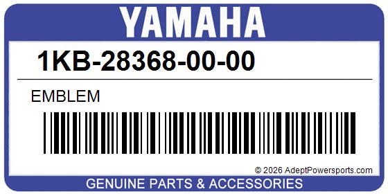Yamaha 1KB-28368-00-00 Emblem
