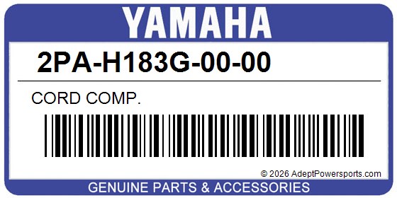 Yamaha 2PA-H183G-00-00 Cord Comp.
