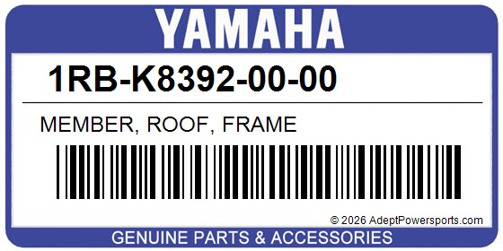 Yamaha 1RB-K8392-00-00 Member, Roof, Frame