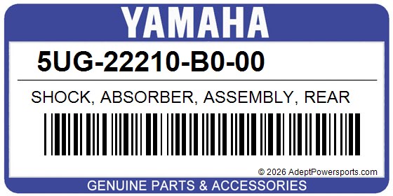 Yamaha 5UG-22210-B0-00 Shock, Absorber, Assembly, Rear