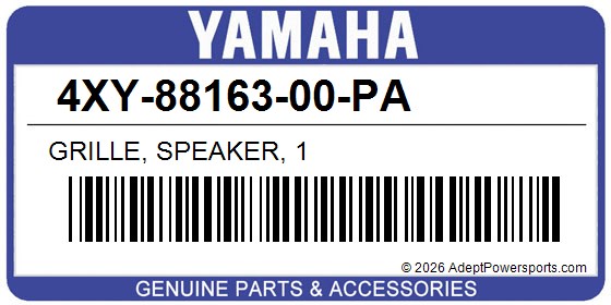 Yamaha 4XY-88163-00-PA Grille, Speaker, 1