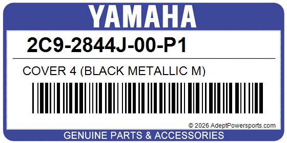 Yamaha 2C9-2844J-00-P1 Cover 4 (Black Metallic M)