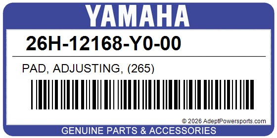 Yamaha 26H-12168-Y0-00 Pad, Adjusting, (265)