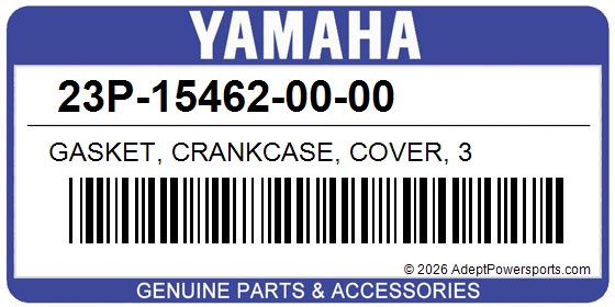 Yamaha 23P-15462-00-00 Gasket, Crankcase, Cover, 3