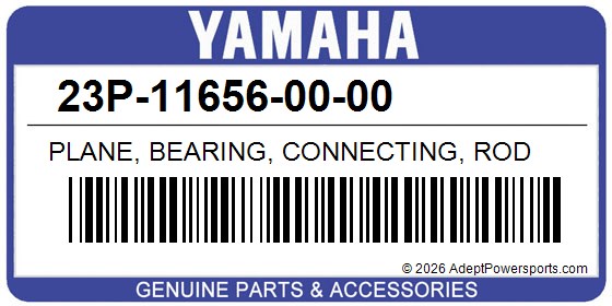 Yamaha 23P-11656-00-00 Plane, Bearing, Connecting, Rod