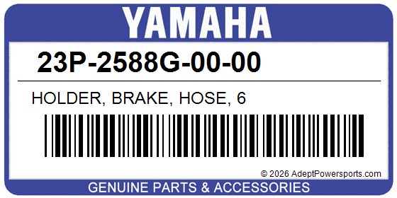 Yamaha 23P-2588G-00-00 Holder, Brake, Hose, 6