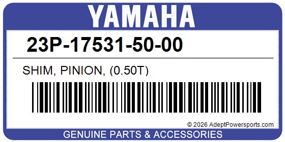 Yamaha 23P-17531-50-00 Shim, Pinion, (0.50T)