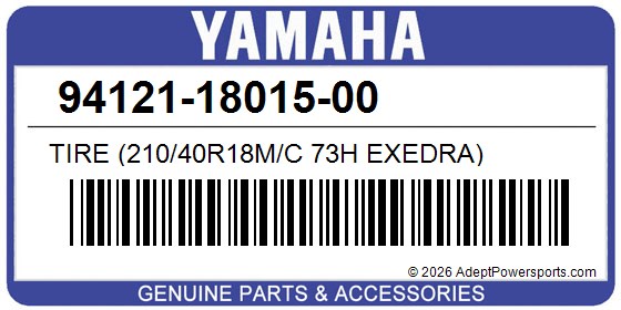 Yamaha 94121-18015-00 Tire (210/40R18m/C 73H Exedra)