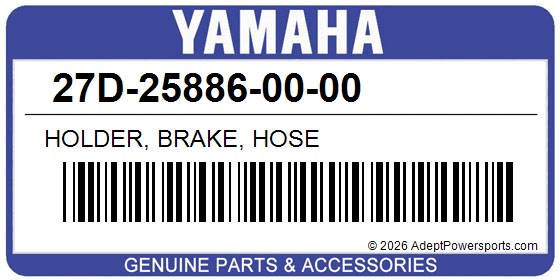 Yamaha 27D-25886-00-00 Holder, Brake, Hose