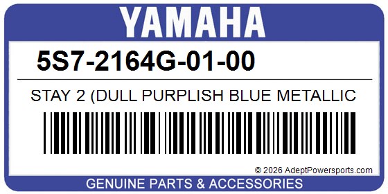 Yamaha 5S7-2164G-01-00 Stay 2 (Dull Purplish Blue Metallic X)