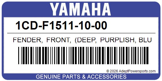 Yamaha 1CD-F1511-10-00 Fender, Front, (Deep, Purplish, Blue, Metallic, C)