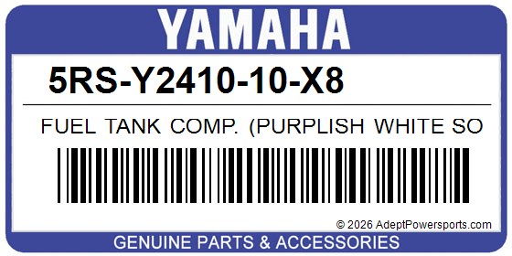 Yamaha 5RS-Y2410-10-X8 Fuel Tank Comp. (Purplish White Solid 1)
