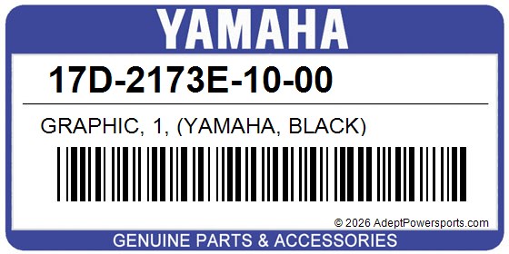Yamaha 17D-2173E-10-00 Graphic, 1, (Yamaha, Black)