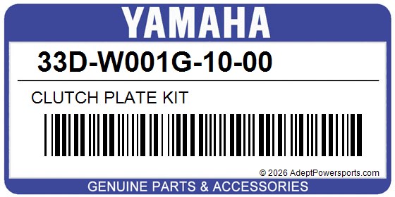 Yamaha 33D-W001G-10-00 Clutch Plate Kit