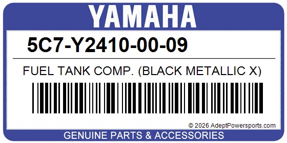 Yamaha 5C7-Y2410-00-09 Fuel Tank Comp. (Black Metallic X)