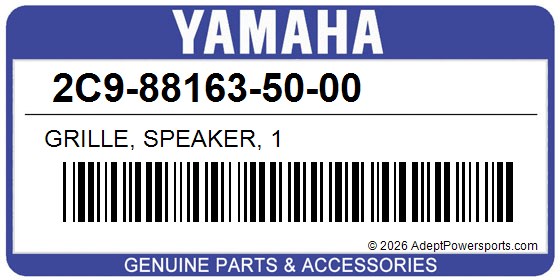 Yamaha 2C9-88163-50-00 Grille, Speaker, 1