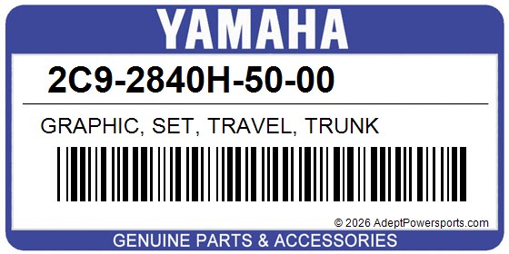 Yamaha 2C9-2840H-50-00 Graphic, Set, Travel, Trunk