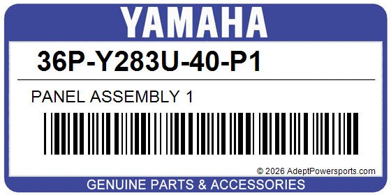 Yamaha 36P-Y283U-40-P1 Panel Assembly 1
