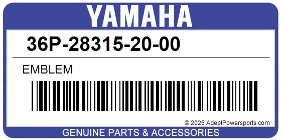 Yamaha 36P-28315-20-00 Emblem