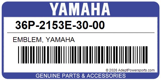 Yamaha 36P-2153E-30-00 Emblem, Yamaha