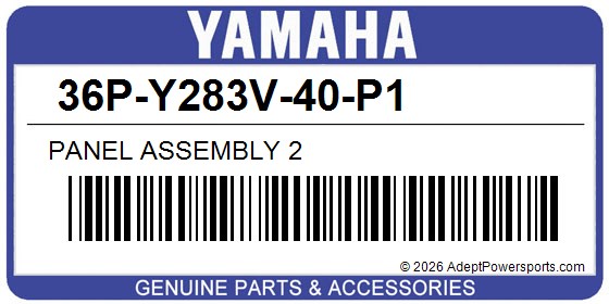 Yamaha 36P-Y283V-40-P1 Panel Assembly 2