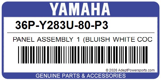 Yamaha 36P-Y283U-80-P3 Panel Assembly 1 (Bluish White Cocktail 1)
