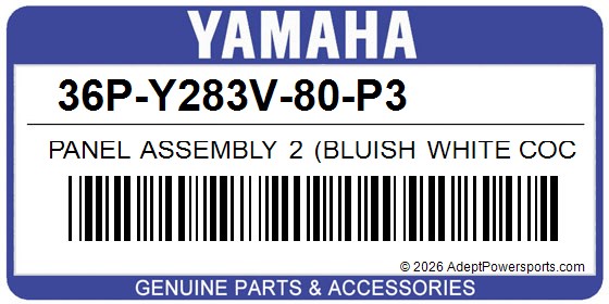 Yamaha 36P-Y283V-80-P3 Panel Assembly 2 (Bluish White Cocktail 1)