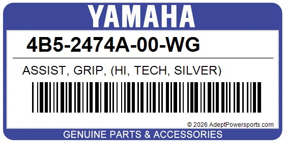 Yamaha 4B5-2474A-00-WG Assist, Grip, (Hi, Tech, Silver)