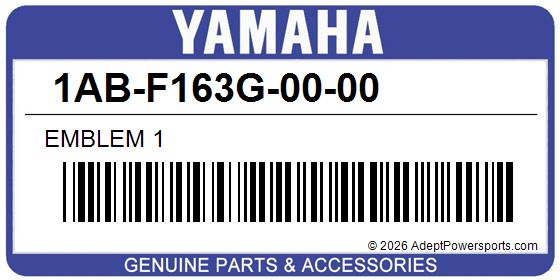 Yamaha 1AB-F163G-00-00 Emblem 1