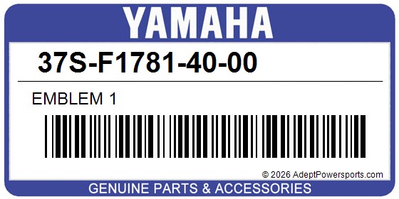 Yamaha 37S-F1781-40-00 Emblem 1