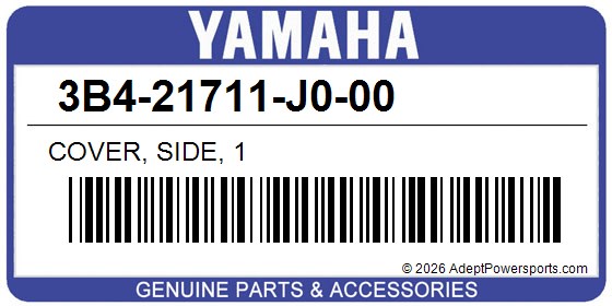 Yamaha 3B4-21711-J0-00 Cover, Side, 1